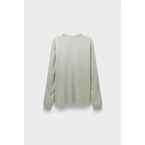 Лонгслив Maharishi 5245 hemp cross oversized l/s t-shirt, размер 54, зеленый