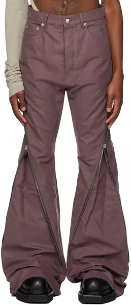 Rick Owens Фиолетовые брюки-банан Bolan