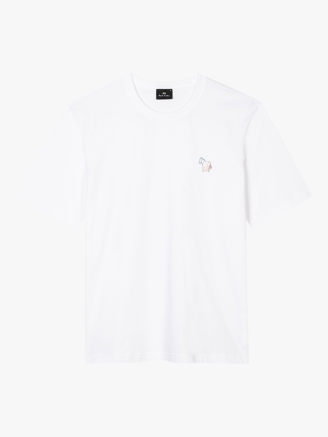 Футболка с широкой полосой и зеброй Paul Smith, белый