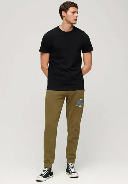 Спортивные брюки CLASSIC VINTAGE LOGO HERITAGE  Superdry, хаки
