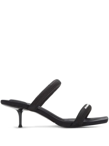 Мюли Jessie 55 с логотипом Alexander Wang, черный