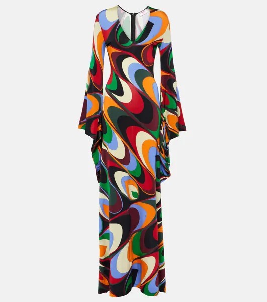 Платье onde из джерси Pucci, мультиколор