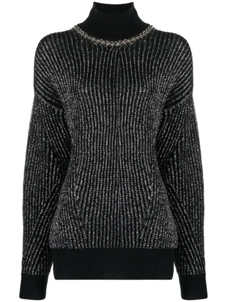 John Richmond Bulok chain-trim jumper, черный