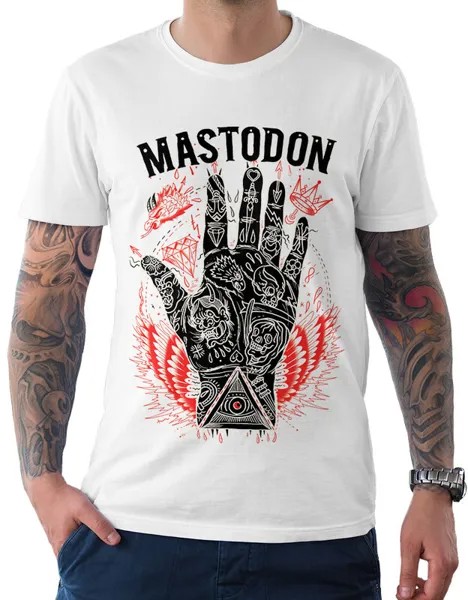 Футболка мужская Design Heroes Mastodon белая XS