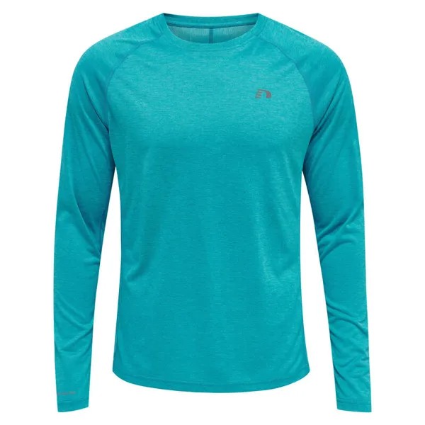 Мужская беговая футболка для бега с влагоотводом из переработанного полиэстера NEWLINE, цвет blau