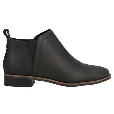Женские черные повседневные ботинки TOMS Reese с круглым носком Chelsea Booties 10015796T