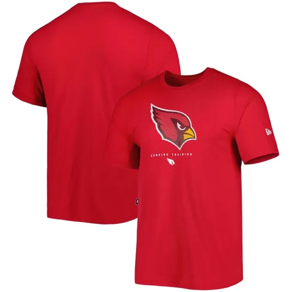 Мужская футболка Cardinal Arizona Cardinals с логотипом Authentic Ball New Era