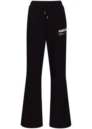 AMBUSH logo-print fleece track pants