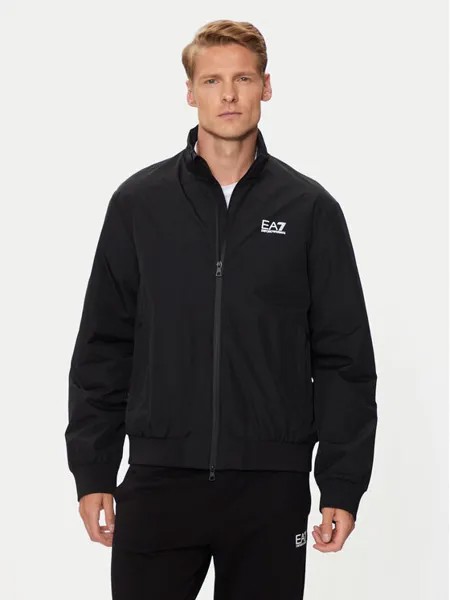 Бомбер обычного кроя Ea7 Emporio Armani, черный