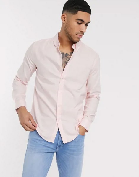 Розовая оксфордская рубашка Soul Star-Розовый