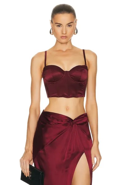 Топ Fleur Du Mal Cropped Hamptons Bustier, цвет Cinnamon