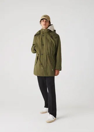 Мужская утеплённая куртка-парка Lacoste с отстёгивающиеся подкладкой