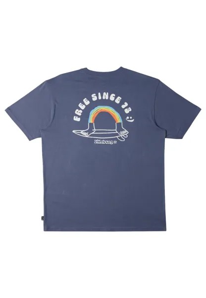 Футболка с принтом Billabong, синий