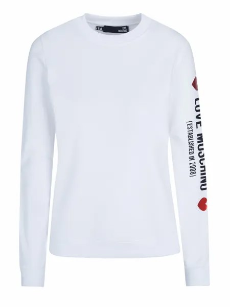 Пуловер Love Moschino, белый