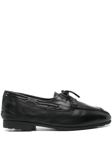 Bally кожаный топсайдеры, черный