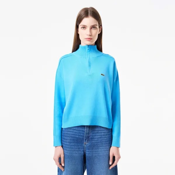 Женский свитер Lacoste Relaxed Fit на молнии