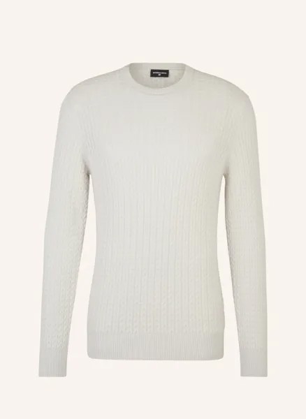 Вязаный свитер трикотажный свитер кито, белый структурный Strellson, белый