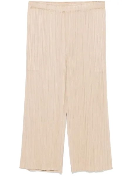 Pleats Please Issey Miyake брюки MC August, нейтральный цвет
