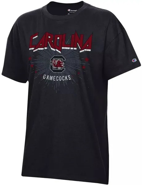Женская футболка большого размера Champion South Carolina Gamecocks Black Core