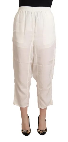 Брюки MAISON MARGIELA Белые укороченные женские брюки с высокой талией IT40/US6/S 700 долларов США