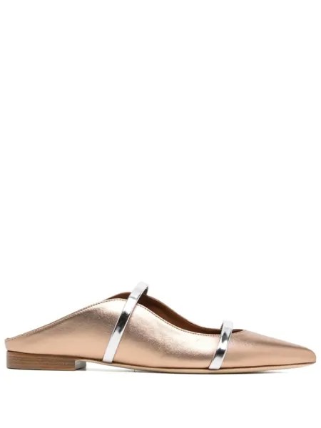 Балетки Maureen 18 с эффектом металлик Malone Souliers, коричневый