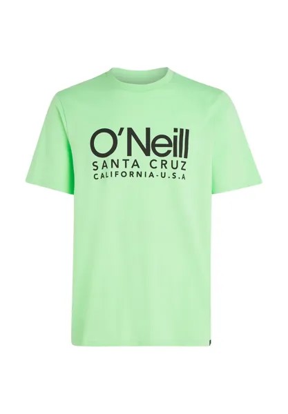 Футболка с принтом CALI ORIGINAL O'Neill, флуоресцентный зеленый