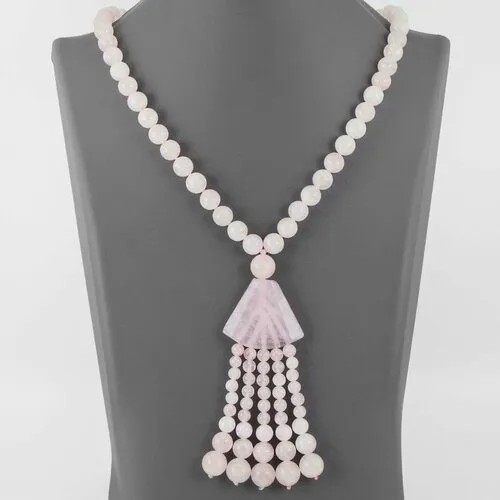 Бусы Minera, розовый кварц, длина 56 см