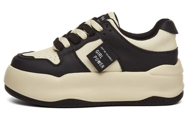 Кроссовки DAPHNE Skateboarding Shoes Women's Low-top, черный/белый