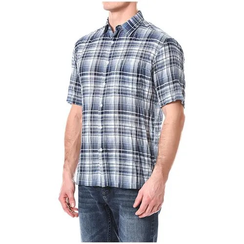 Рубашка Westland, размер (56)3XL, синий, серый