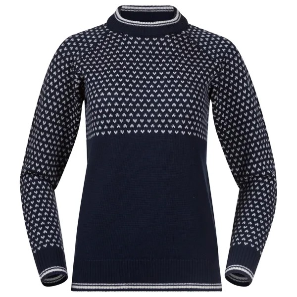 Свитер из мериноса Bergans Women's Alvdal Wool Jumper, цвет Navy Blue/Vanilla White