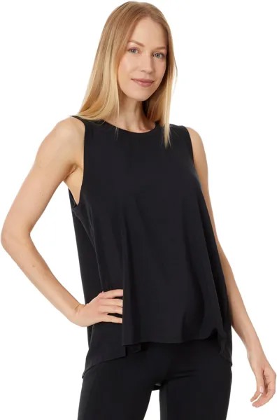 Топ L.L.Bean Beyond Soft Tank Pleat-Back, цвет Midnight Black