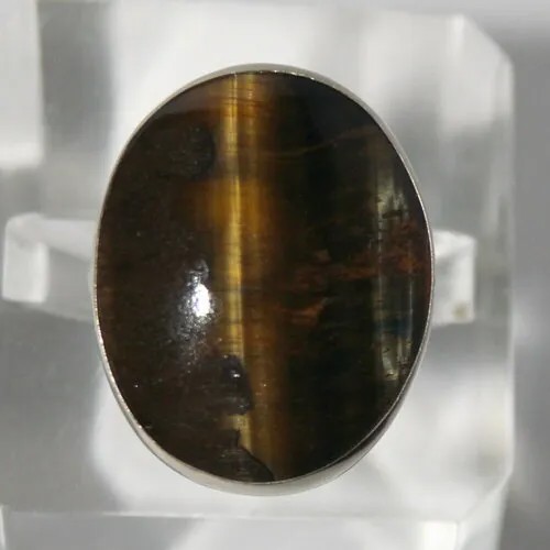 Кольцо True Stones, тигровый глаз, размер 17, коричневый