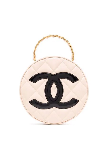 Chanel Pre-Owned стеганая сумка 1980-1990-х годов с логотипом CC