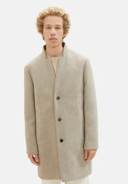 Классическое пальто Mit Stehkragen Tom Tailor, цвет sand off white twill structure