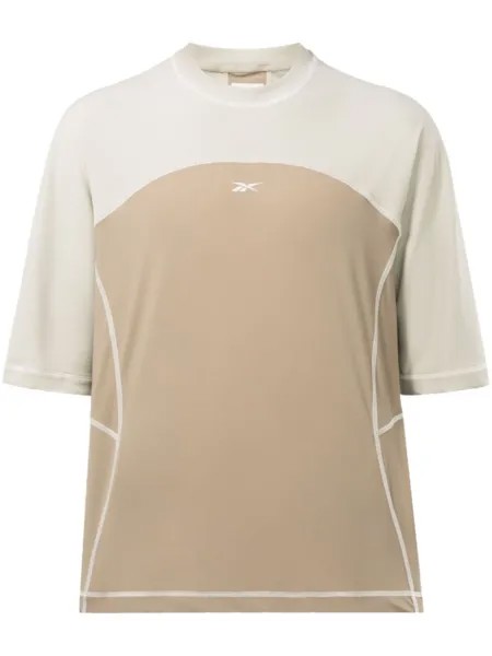 Reebok футболка с логотипом, нейтральный цвет