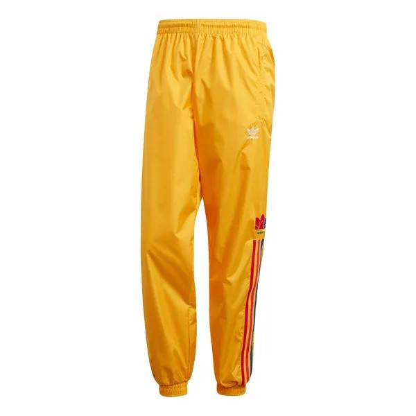 Спортивные штаны adidas originals 3D TF Turf 3 STEP TP Casual Bundle Feet Sports Pants Yellow, желтый