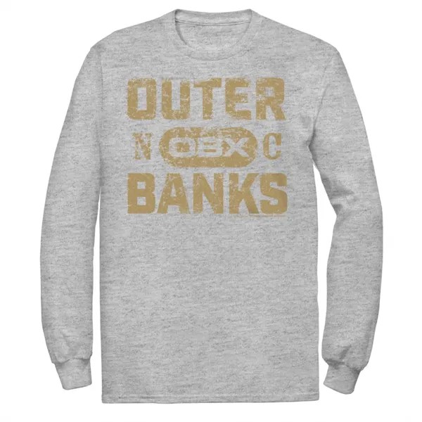 Мужская футболка Outer Banks с графическим логотипом золотого оттенка Licensed Character