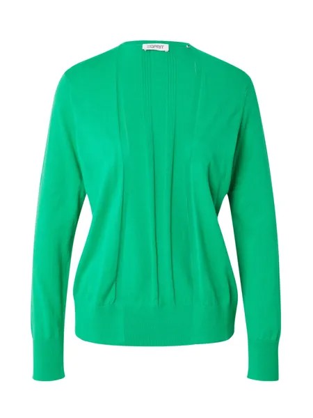 Вязаный кардиган Esprit, зеленый