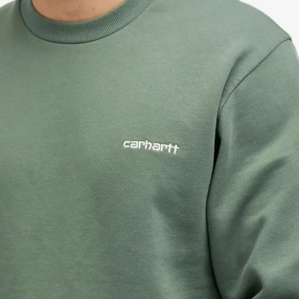 Carhartt WIP Толстовка с вышивкой Script, зеленый