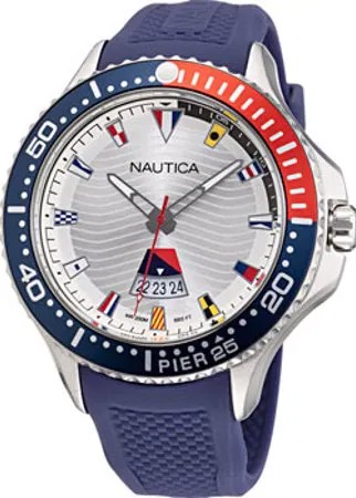 Швейцарские наручные  мужские часы Nautica NAPP25F16. Коллекция Pier 25