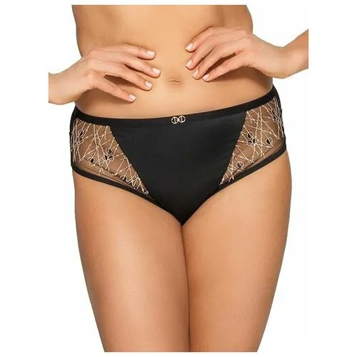 Трусы Ava Lingerie, размер XXXL, черный, розовый