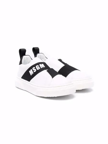 MSGM Kids слипоны с логотипом