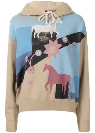 Polo Ralph Lauren флисовое худи с графичным принтом