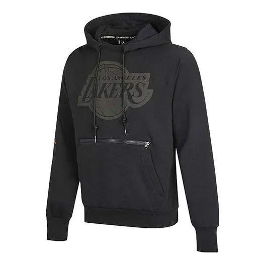 Толстовка Men's Air Jordan NBA Los Angeles Lakers Casual Sports Fleece Pullover Black, черный
