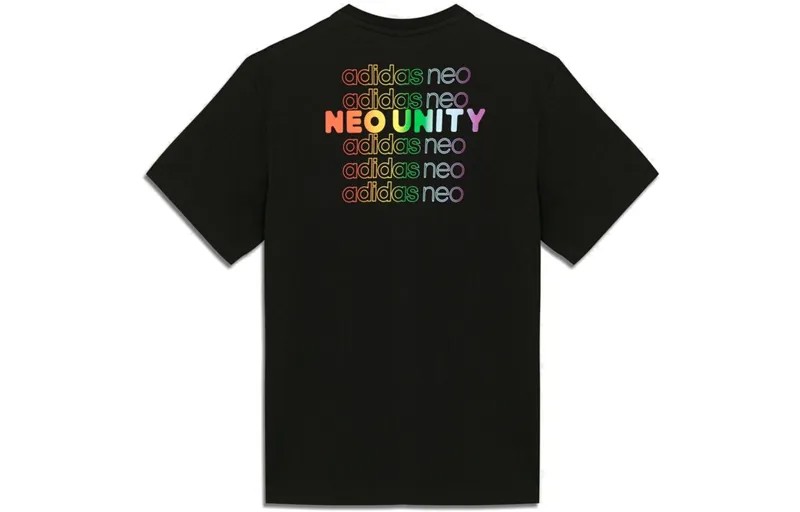 Футболка унисекс черная Adidas Neo, черный