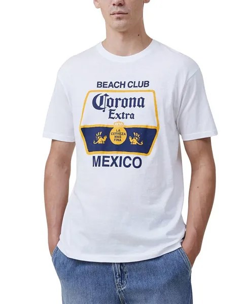 Мужская футболка свободного кроя Corona Premium Premium COTTON ON, цвет Vintage White, Corona - La Vida Nas Fi