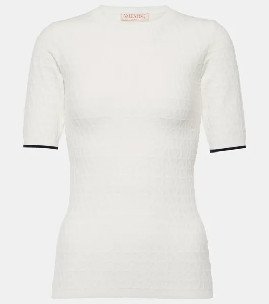 Футболка Toile Iconographe Valentino, цвет avorio/navy
