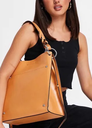 Светло-коричневая сумка на плечо Rebecca Minkoff-Коричневый цвет