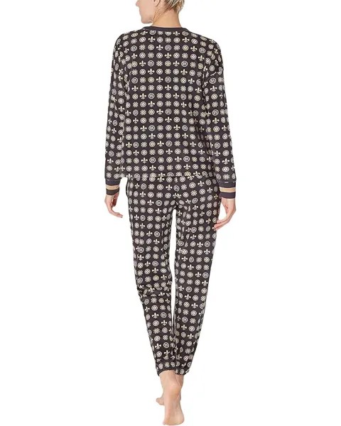 Пижамный комплект DKNY Long Sleeve Joggers Pajama Set, цвет Foulard