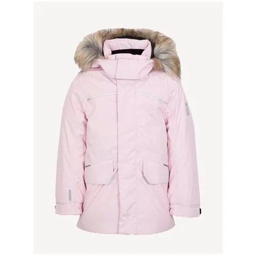 Зимняя куртка для девочки Розовая котофей 07857014-40 размер 134